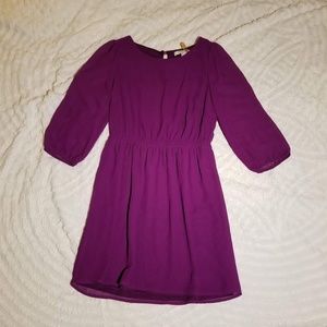 Forever 21 purple mesh formal dress